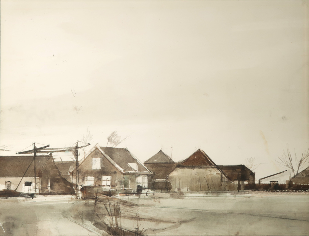 Onbekende kunstenaar: Mogelijk werk van vader of zoon Kemper, Aquarel op papier, Landschap kopen? Bied vanaf 1!