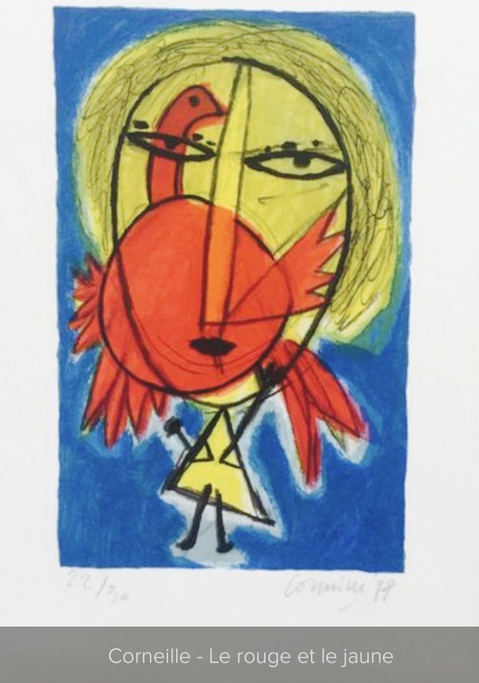 Corneille - Zeldzame litho - le rouge et le jaune  kopen? Bied vanaf 245!