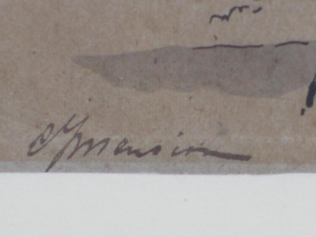 Cornelis Mension, Boerderij met hooiberg, Inkttekening kopen? Bied vanaf 45!