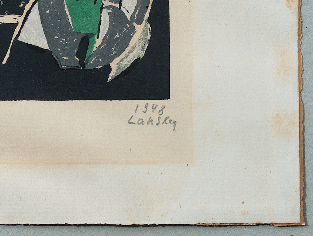 André LANSKOY - kleurenlitho - compositie - 1948 kopen? Bied vanaf 395!