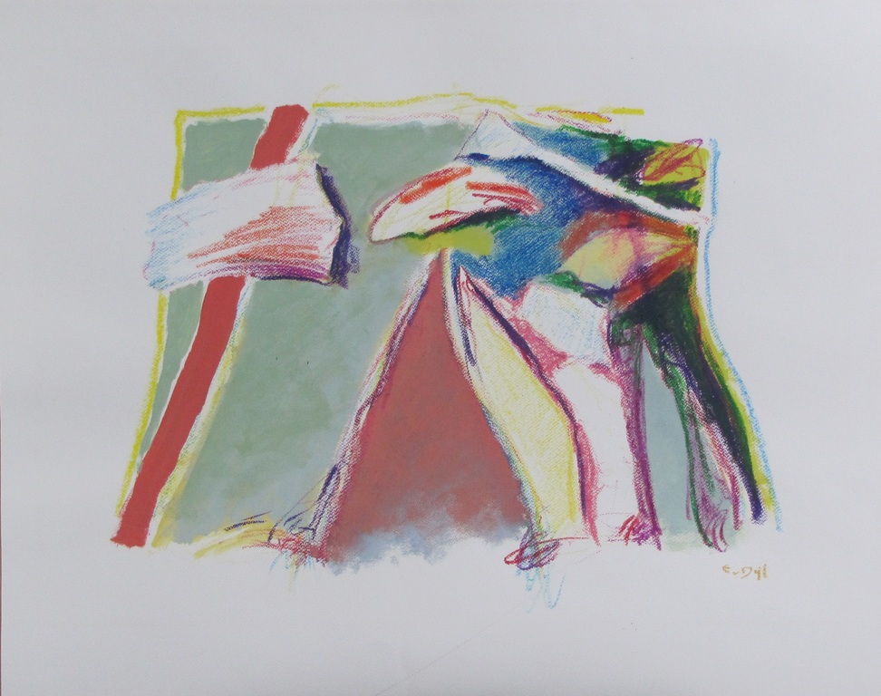 Cees van Dijl (1934-2004), gemengde techniek, Abstracte compositie kopen? Bied vanaf 25!