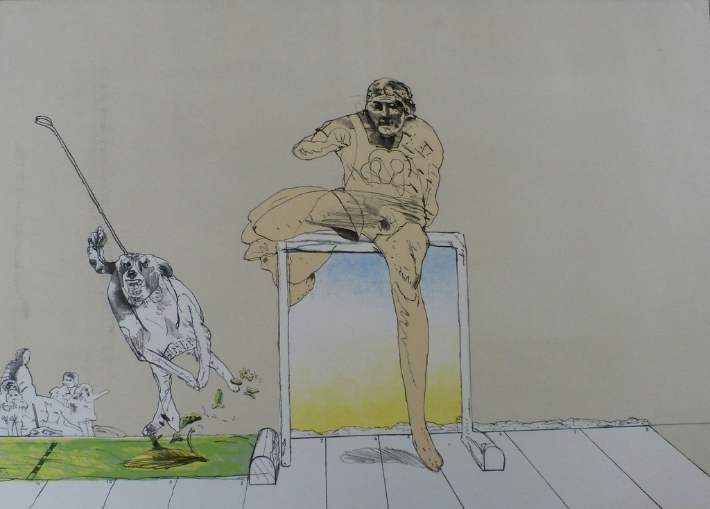 Pat Andrea -Litho:  Zomeravondtraining - 1970 - Prent 190 kopen? Bied vanaf 20!