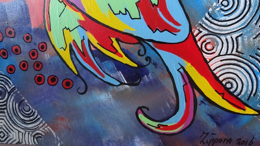 Circle of Freedom tweeluik 50/50 cm acryl op 3d doek Zippora Meijer kopen? Bied vanaf 45!