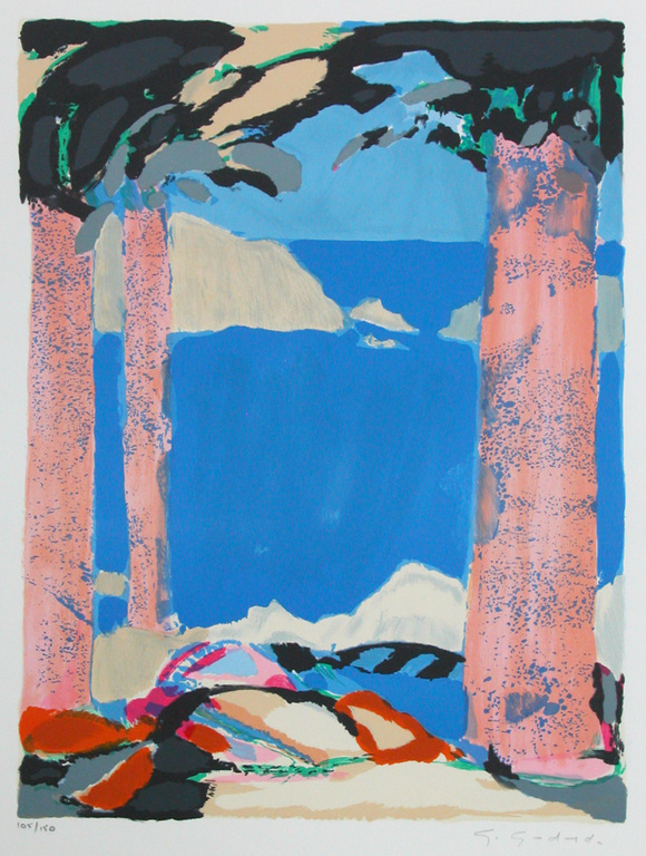 GABRIEL GODARD, originele litho ‘Symphonie en Bleu IV’   kopen? Bied vanaf 20!