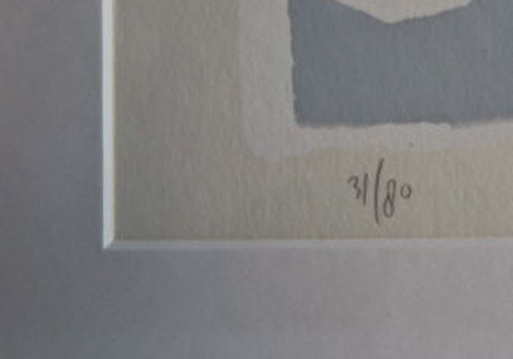 Jeroen Gerlofsma - Grote (!)Zeefdruk ingelijst- Handgesigneerd - 'Koe met kalf'  kopen? Bied vanaf 1!