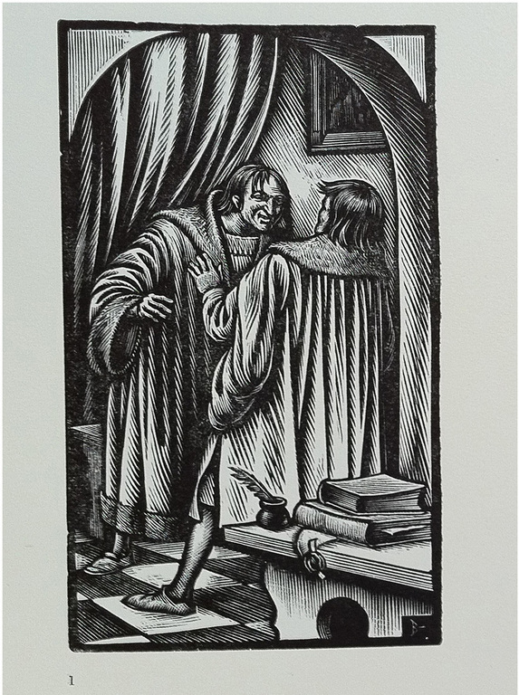 Nic. J. B. Bulder: 2 originele houtsnedes uit de Decamerone kopen? Bied vanaf 1!