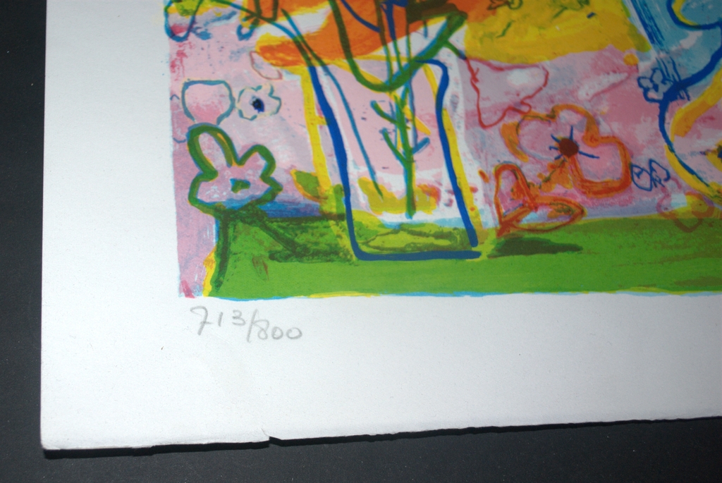 Vrouw met bloem - kleurenlitho - gesigneerd in potlood 1992 kopen? Bied vanaf 75!