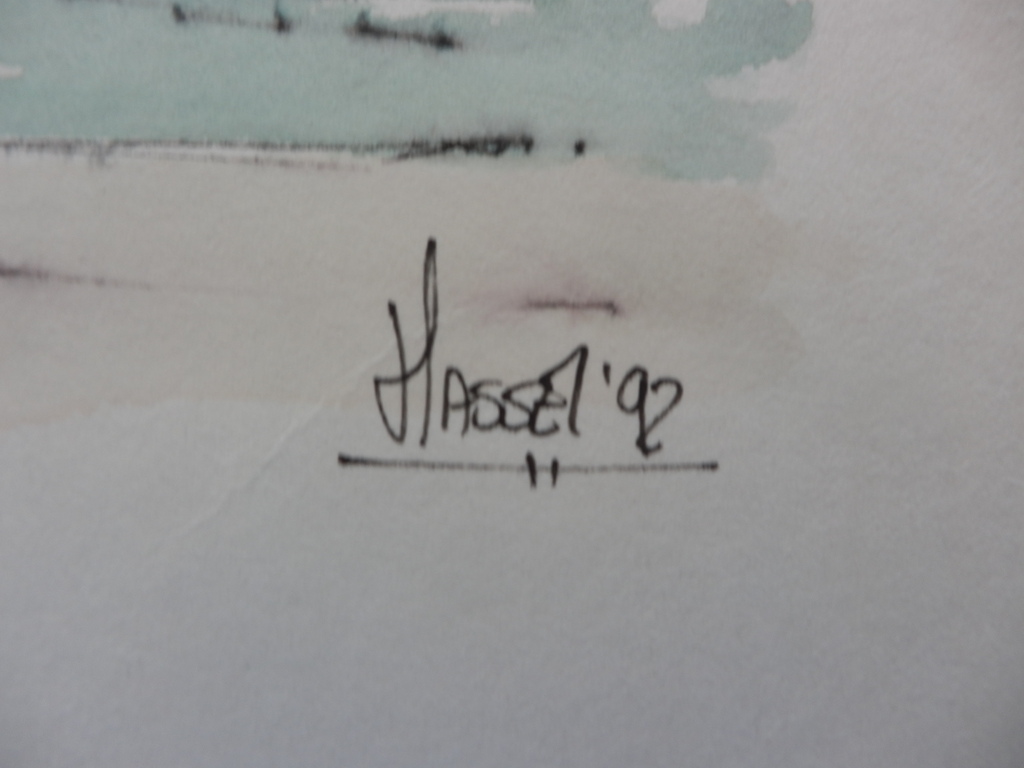 AD Van HASSEL INGEKLEURDE LITHO uit 1992  UTRECHT kopen? Bied vanaf 1!