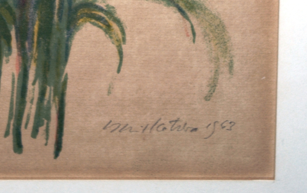 Bos wilde bloemen - litho uit 1963 - gesigneerd in potlood  kopen? Bied vanaf 35!