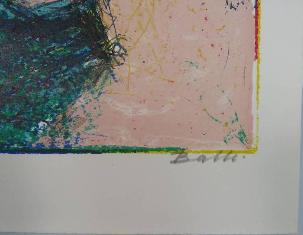 Mogens Balle: Kleurenlitho, Twee figuren kopen? Bied vanaf 50!