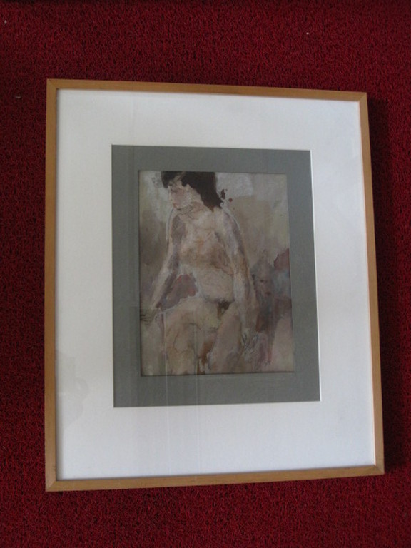 sfeervol impress. aquarel "vrouwelijk naakt" van Gerard de Wit (1931-2010)  kopen? Bied vanaf 1!