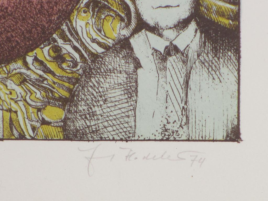 Georg Hadeler, Heinrich Böll, Kleurenlitho kopen? Bied vanaf 45!