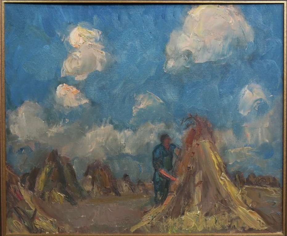 Piet van Wijngaerdt: Olieverf op doek, Rietschoven - Ingelijst verkocht voor € 500!