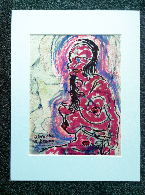 Jack Vissers - Ain't she a beauty - acryl op papier kopen? Bied vanaf 1!