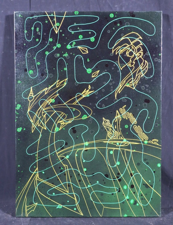 KOOR: Spray paint op doek, Lime light kopen? Bied vanaf 200!