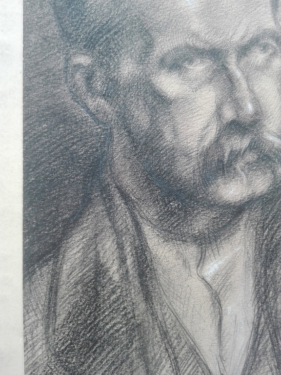Elias (Ellie) Smalhout, tekening uit 1920, Man met snor kopen? Bied vanaf 1!