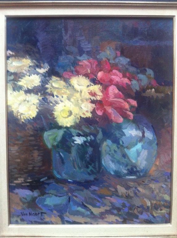 A.C. van Noort. Origineel werk op doek met certificaat en boek. verkocht voor € 200!