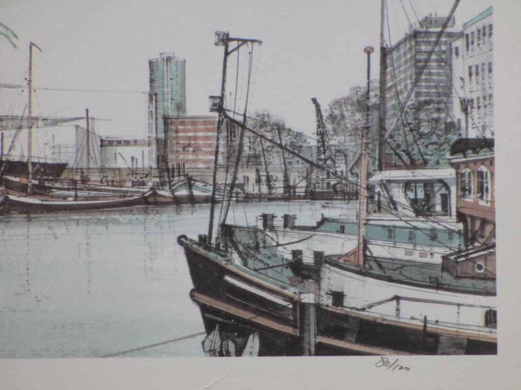 Ciano Siewert, Leuvehaven Rotterdam, Kleuren offset litho kopen? Bied vanaf 1!