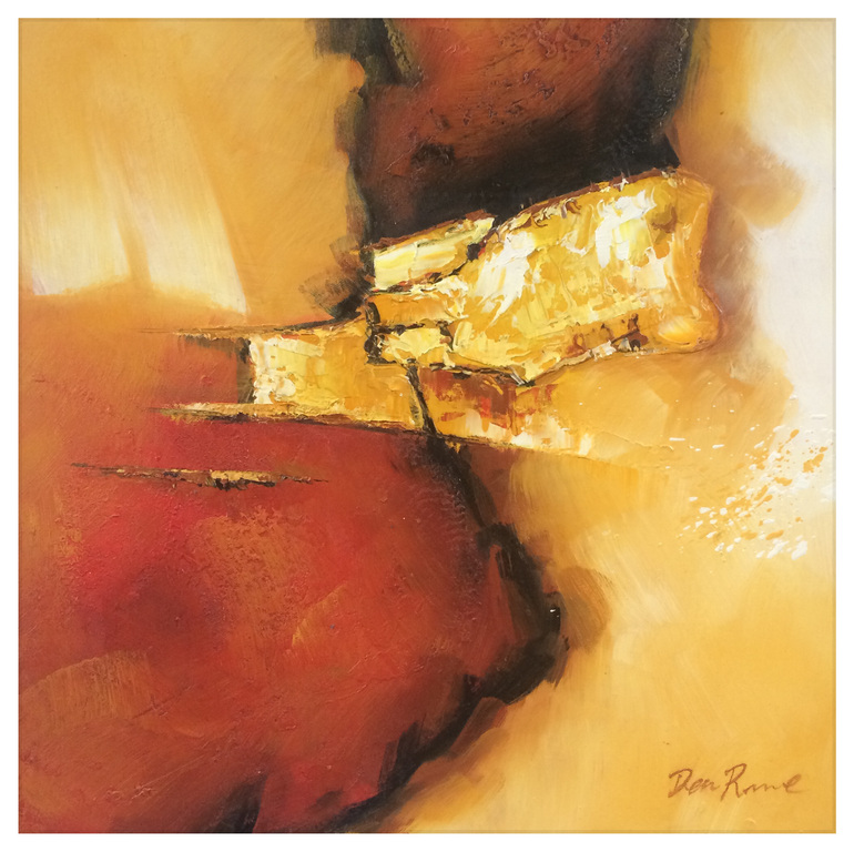 Abstract werk, acryl, zand-oker-rood  kopen? Bied vanaf 1!