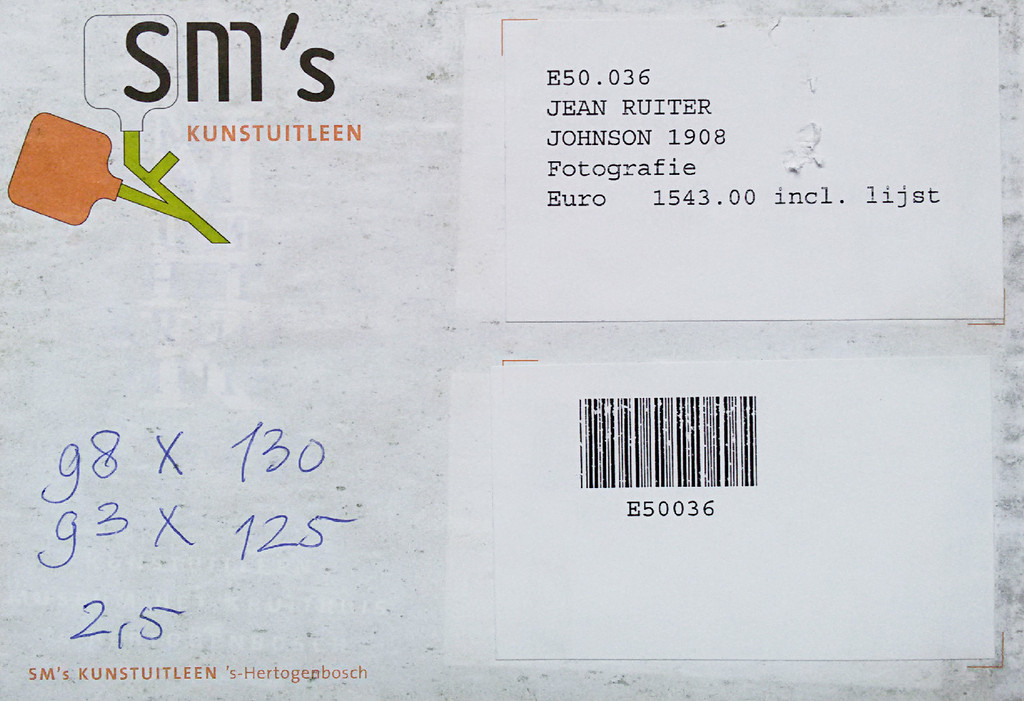 Jean Ruiter - Johnson 1908, foto (mooi ingelijst, groot !) kopen? Bied vanaf 95!