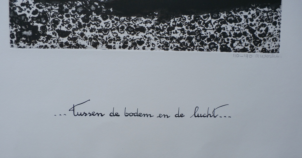 Ans Wortel - Tussen de bodem en de lucht, aquatint ets kopen? Bied vanaf 75!