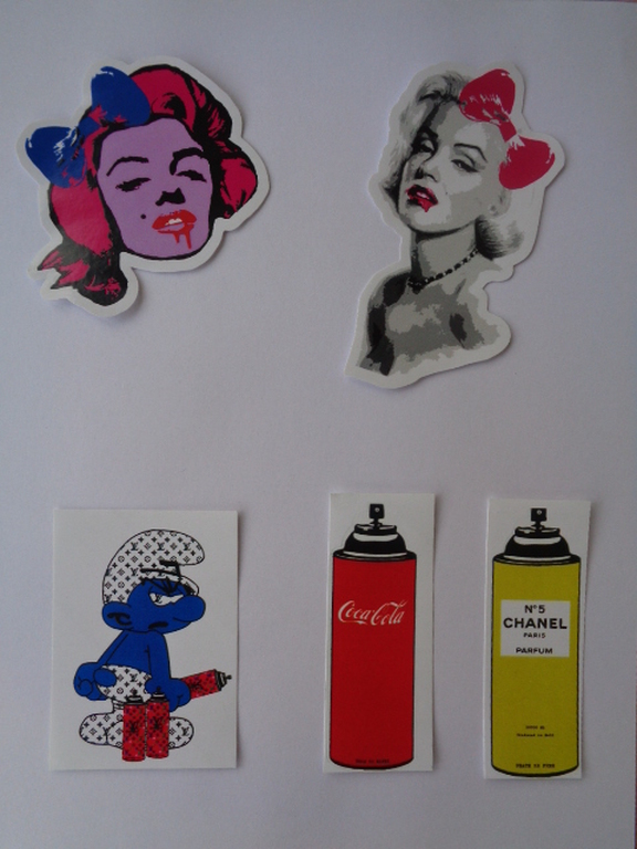 DEATH NYC, "5 ORIGINELE STICKERS" kopen? Bied vanaf 1!