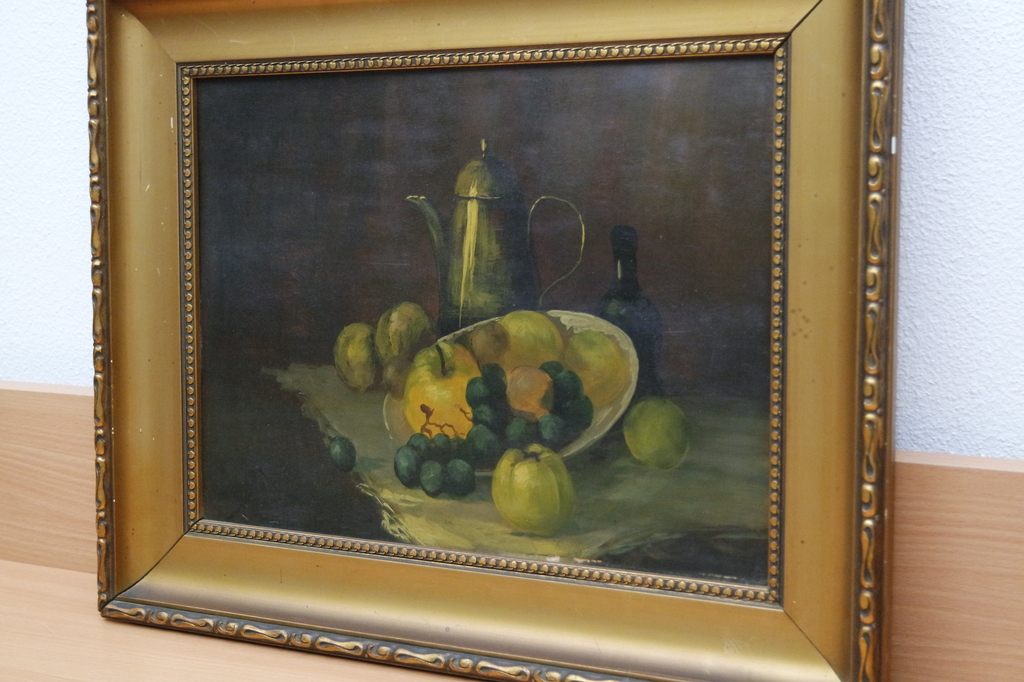 Onbekende kunstenaar (20e eeuw) - olieverf op paneel - stilleven kopen? Bied vanaf 70!