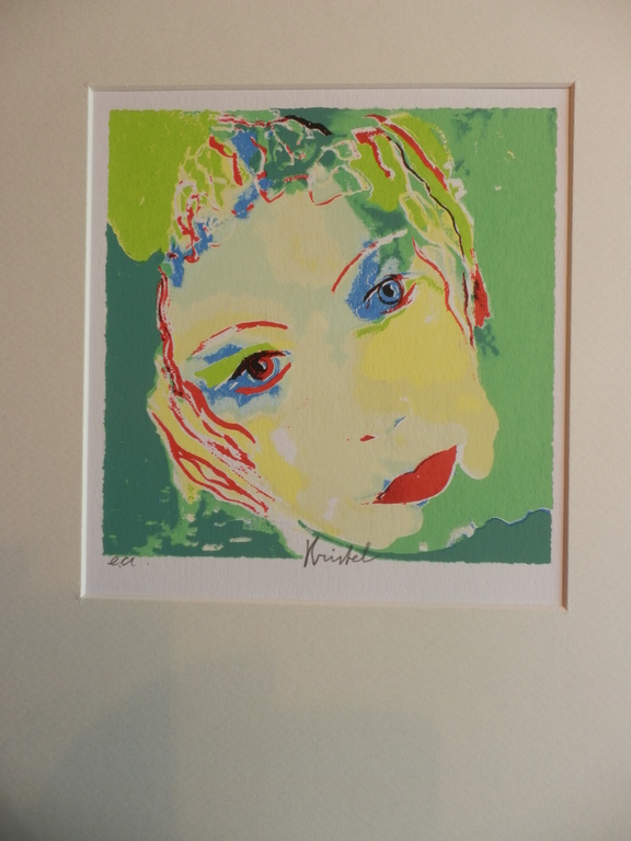 SYLVIA KRISTEL  KLEURENLITHO  FACE incl passe-partout kopen? Bied vanaf 30!