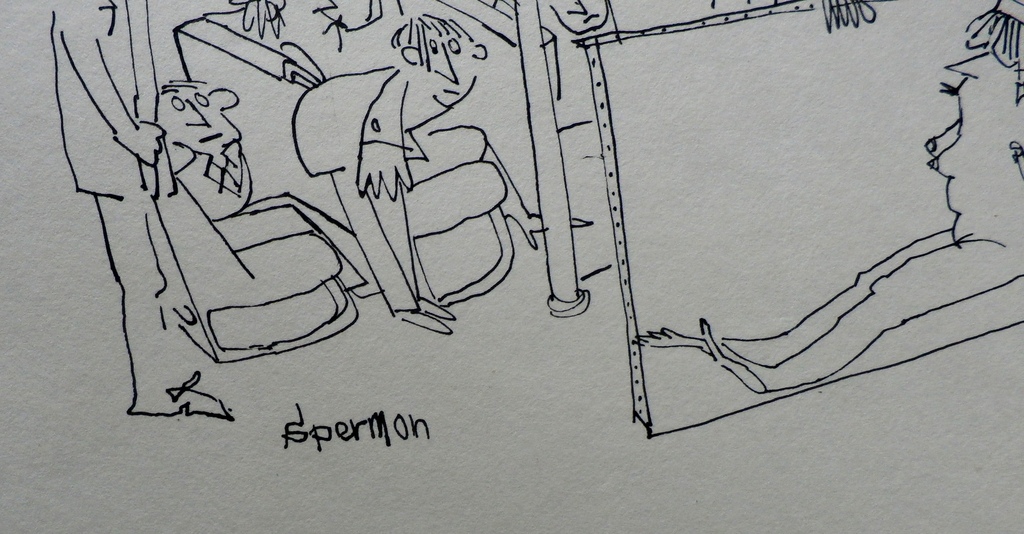 Kees Spermon - pentekening kopen? Bied vanaf 50!