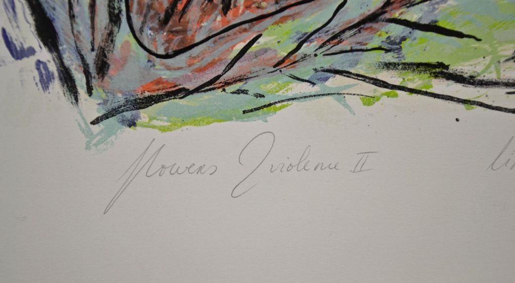 Anne-Marie Hoeven: Litho. Flowers & Violence II kopen? Bied vanaf 1!