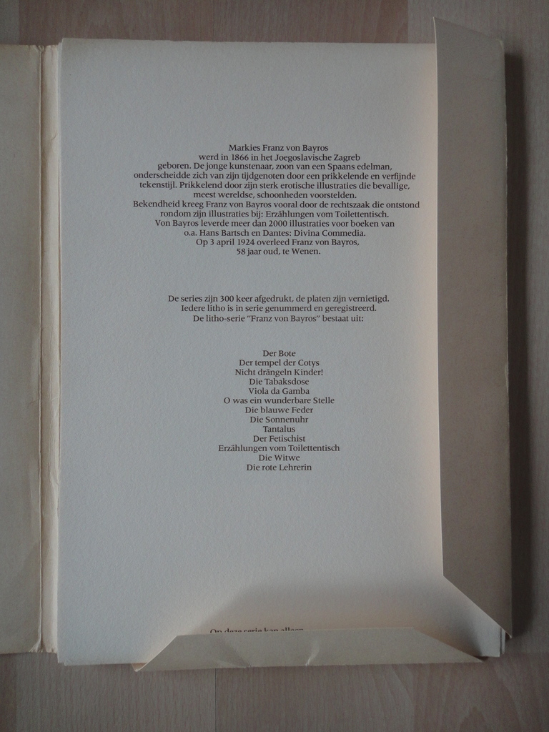 Franz von Bayros (1866-1924) -3 litho's- o.a. Die rote Lehrerin kopen? Bied vanaf 1!