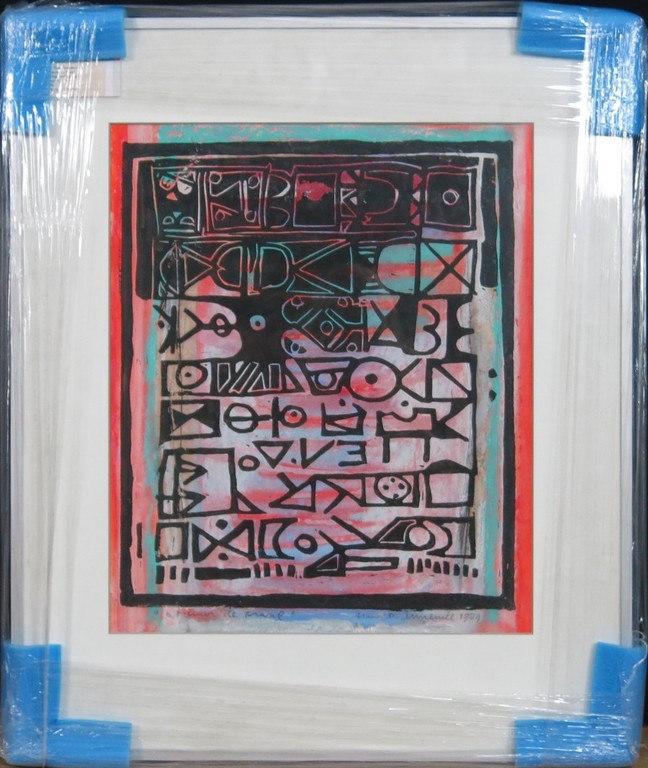 Hans Innemee: Acryl op papier, Brazil - Ingelijst kopen? Bied vanaf 150!