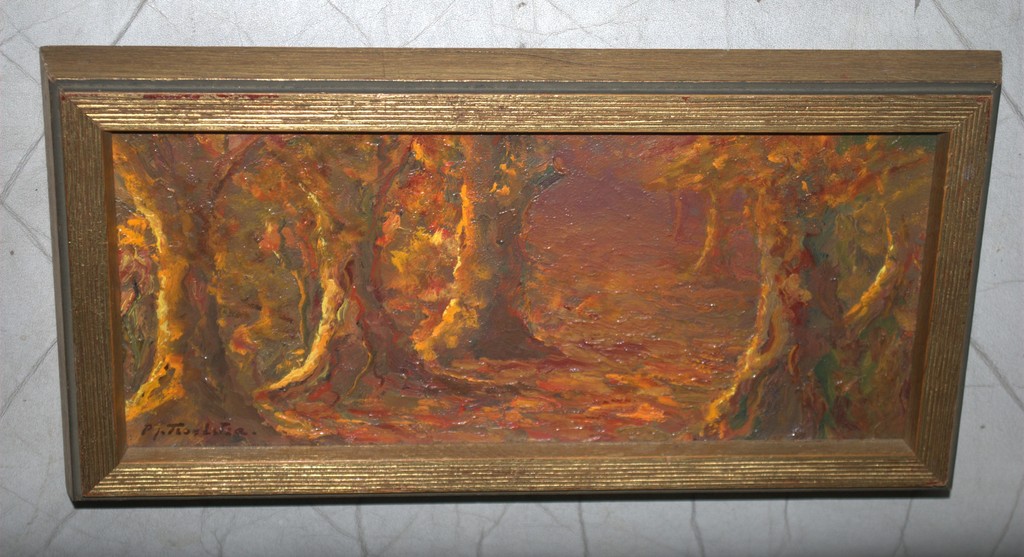 Bospad - olieverf op paneel uit 1973 kopen? Bied vanaf 75!