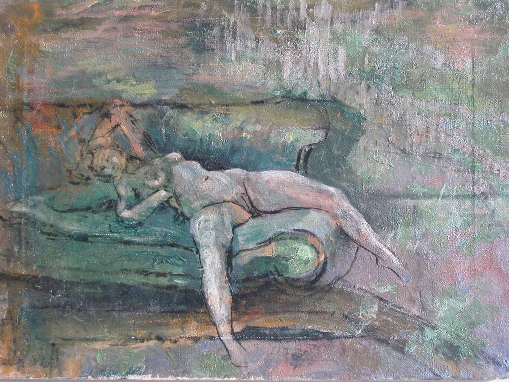 Naakt van Franklin White,olieverf. kopen? Bied vanaf 135!