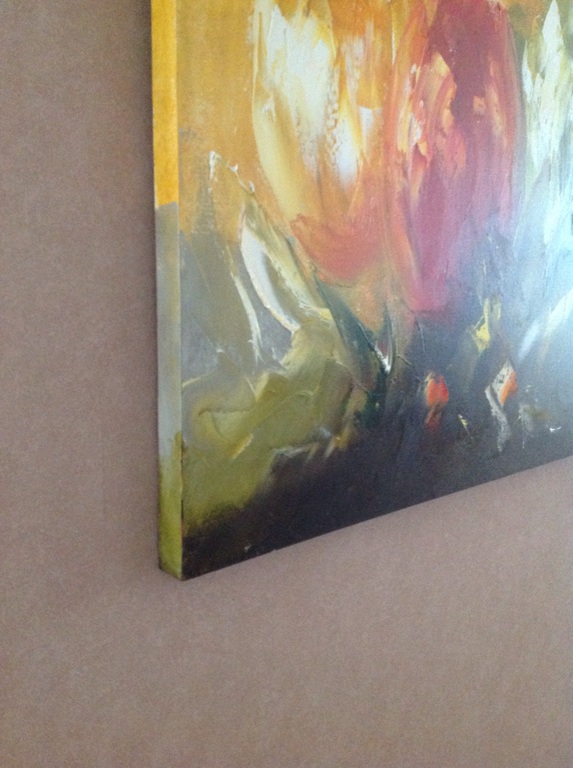 Jochem de Graaf, Tulpen, acryl op linnen, 3D 80x80 kopen? Bied vanaf 170!