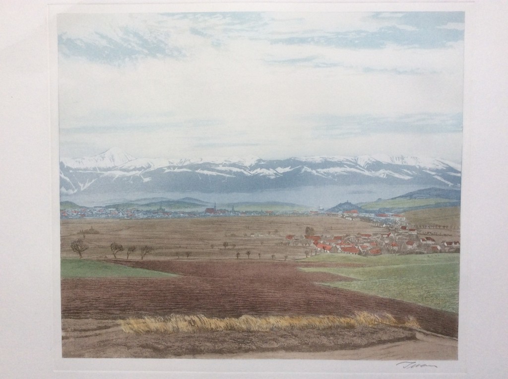 Onbekende kunstenaar - 2x grote ets/aquatint, gesign.ca.1930 kopen? Bied vanaf 10!