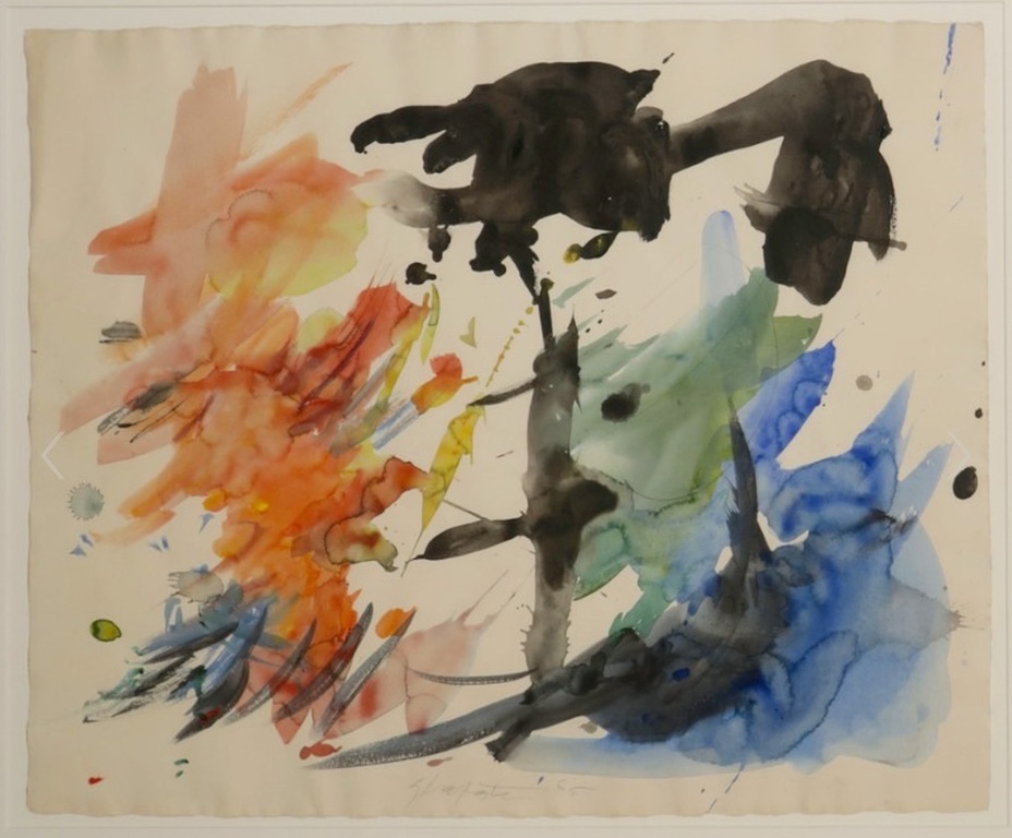 Ger Lataster - gouache 1965 - museaal. verkocht voor € 650!