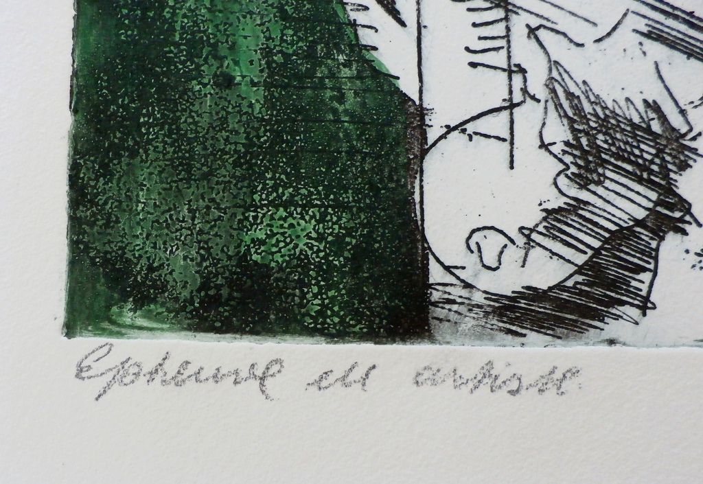 Jan Sierhuis - Ets: vrouwelijk naakt - 1972 kopen? Bied vanaf 75!