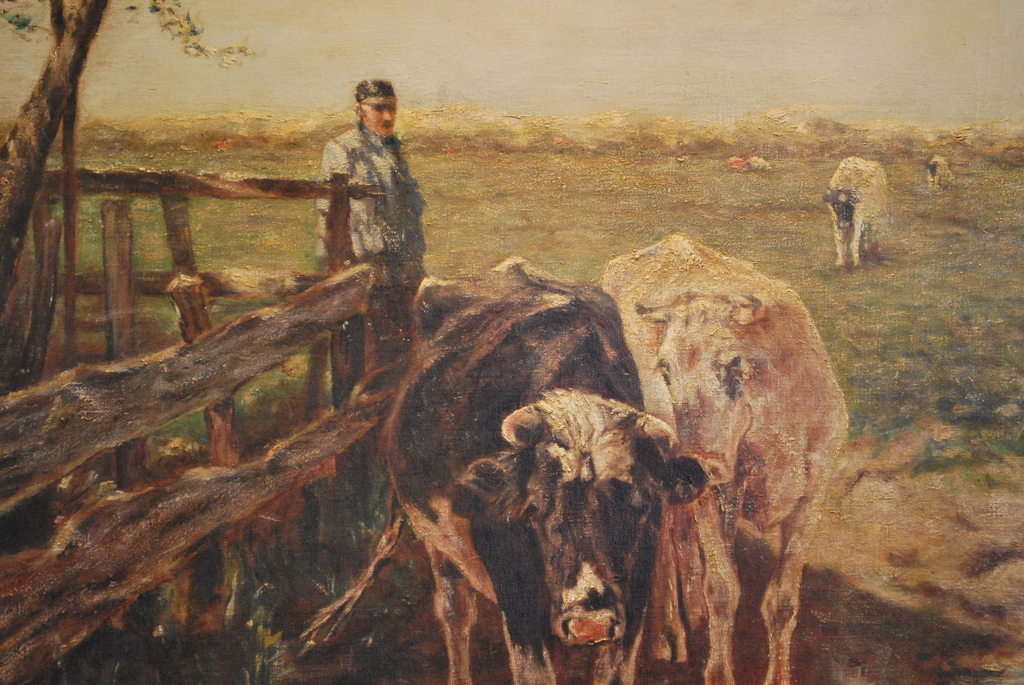 Boer met koeien - onduidelijke sign  kopen? Bied vanaf 75!