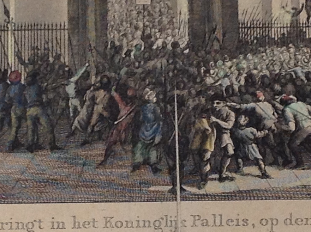 Reinier Vinkeles en Daniel Vrijdag: ets/gravure ingekleurd, 'Koninklijk Paleis' kopen? Bied vanaf 30!