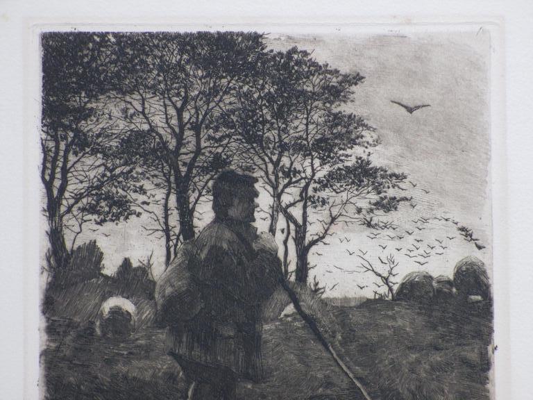 Willem Witsen, Staande schaapherder, Ets kopen? Bied vanaf 170!