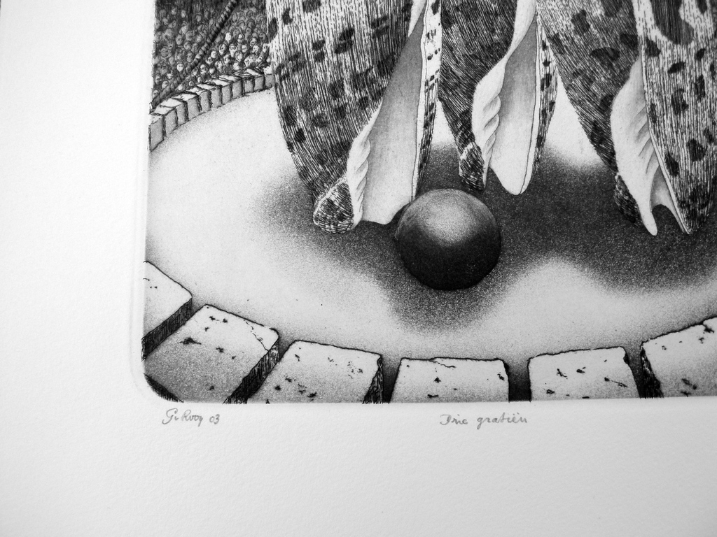 Gerard van Rooy: ets en aquatint, Drie Gratien kopen? Bied vanaf 50!