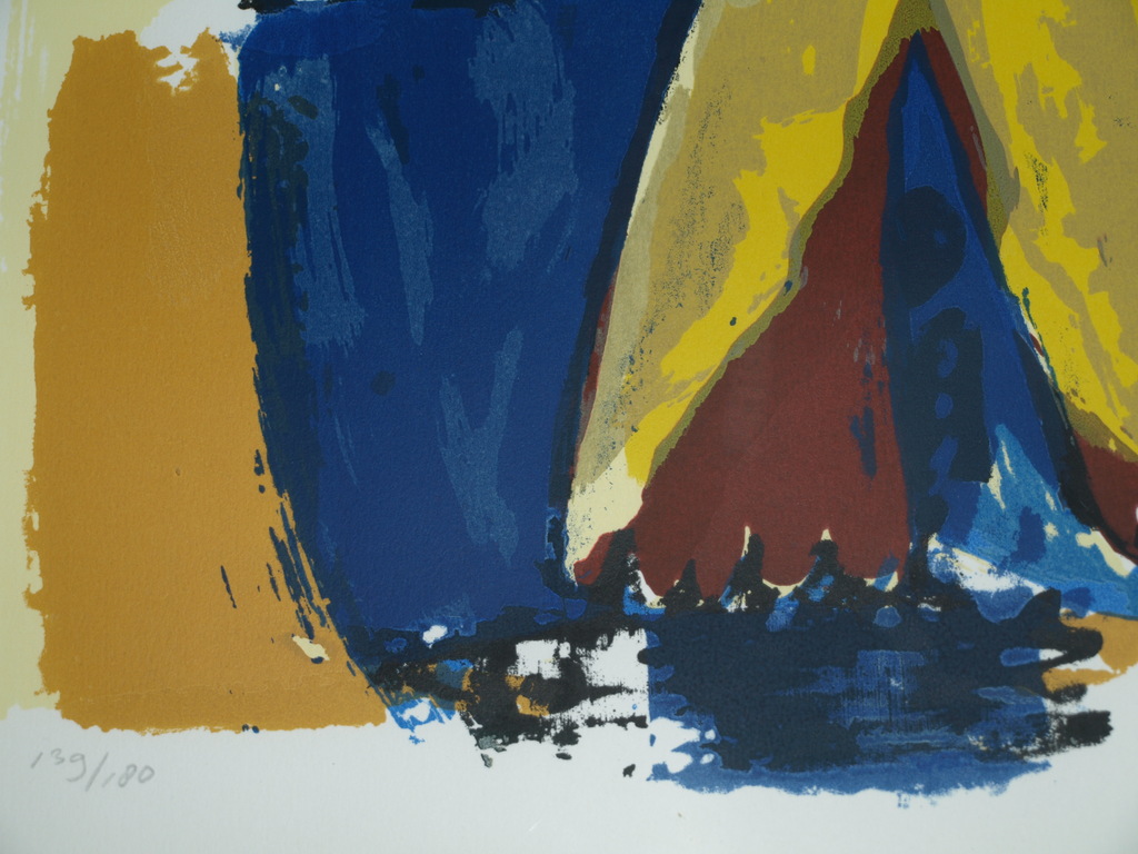 John Lie A Fo : Zeefdruk - Femme – gesigneerd & ingelijst – 1990  kopen? Bied vanaf 1!