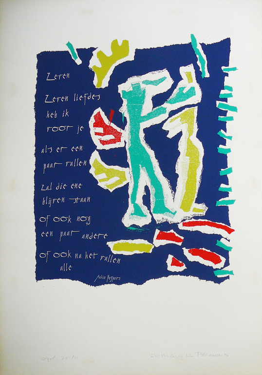 Marijke Breuers - Marijke Breuers: 'Zeven Liefdes' (Zeefdruk 1988) kopen? Bied vanaf 1!