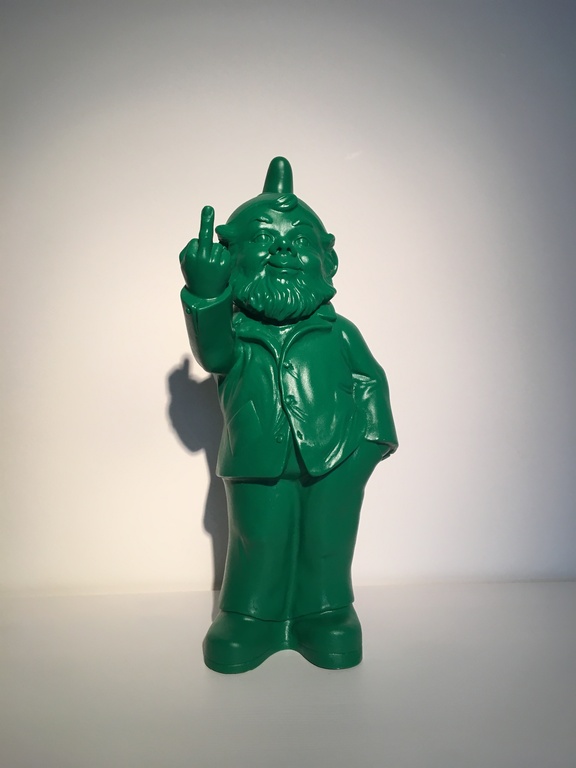 Ottmar Hörl, sculptuur fuck you kabouter  kopen? Bied vanaf 65!