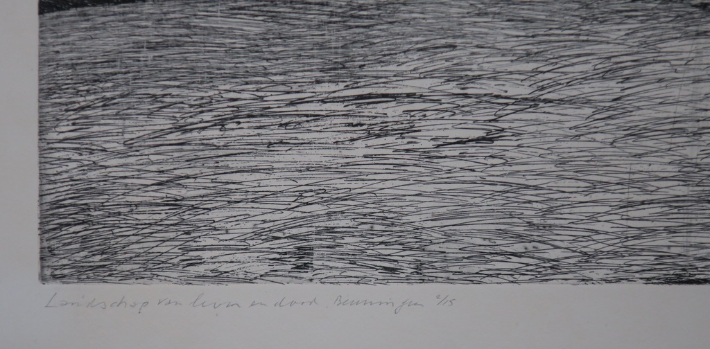 Jan Hein van Rooy: Ets, Landschap van leven en dood, Beuningen  kopen? Bied vanaf 1!