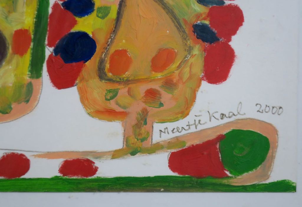 Meertje Kaal: Olieverf op papier, Het geile dames koor - Ingelijst kopen? Bied vanaf 1!