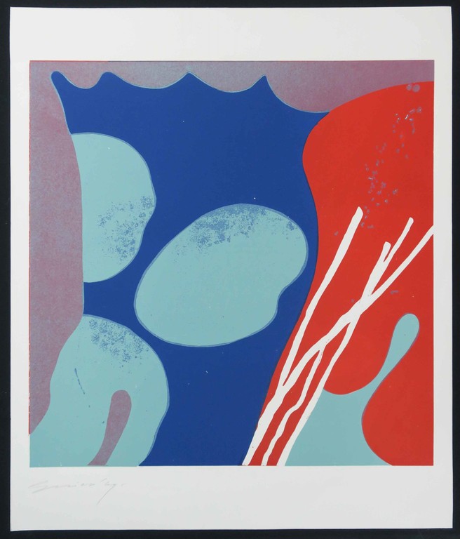 Onbekend gesigneerd: Lino, Abstracte Compositie kopen? Bied vanaf 1!