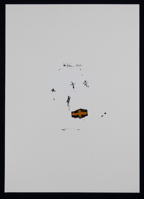 Cees Andriessen: Pentekening (gemengde techniek), Zonder titel kopen? Bied vanaf 100!