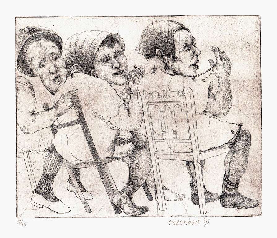 Tom Eyzenbach, ets uit 1976 verkocht voor € 50!